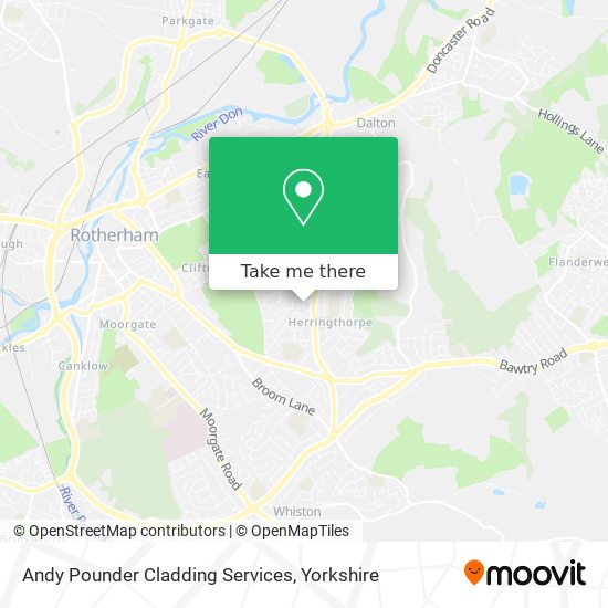Andy Pounder Cladding Services map