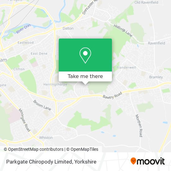 Parkgate Chiropody Limited map