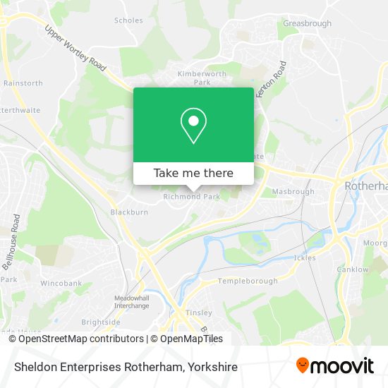 Sheldon Enterprises Rotherham map