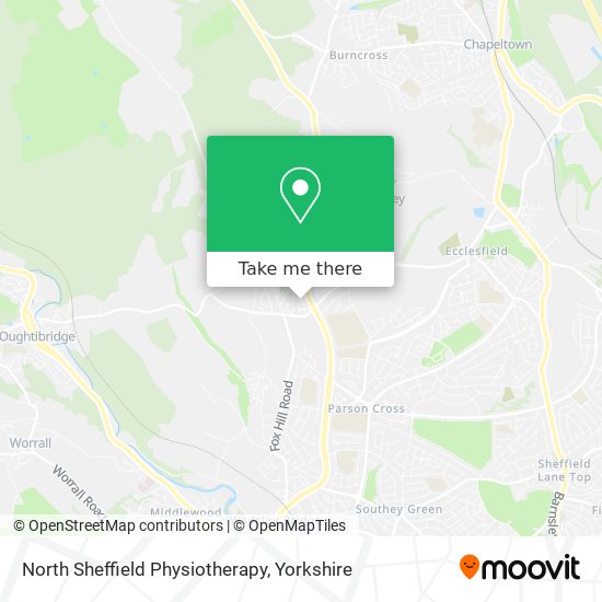 North Sheffield Physiotherapy map