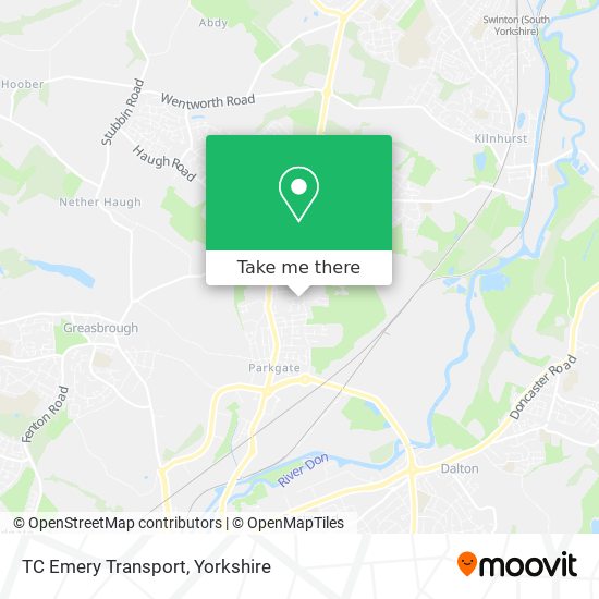 TC Emery Transport map