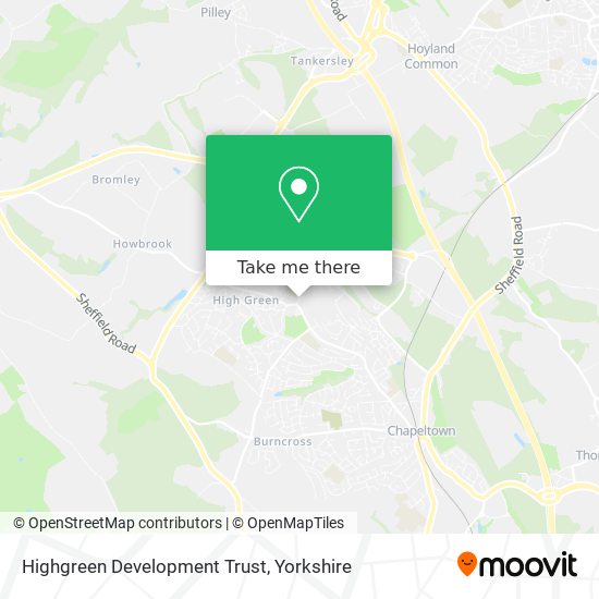 Highgreen Development Trust map