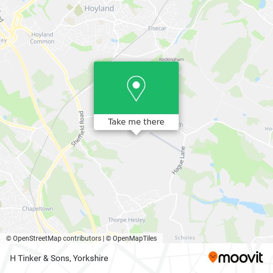 H Tinker & Sons map