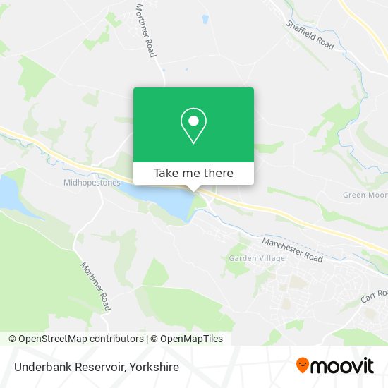 Underbank Reservoir map