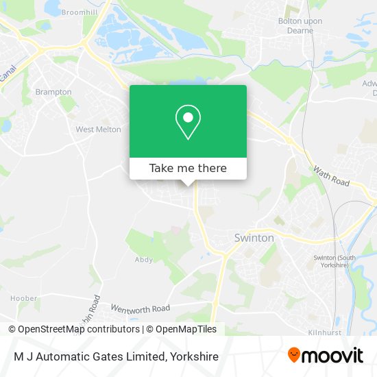 M J Automatic Gates Limited map