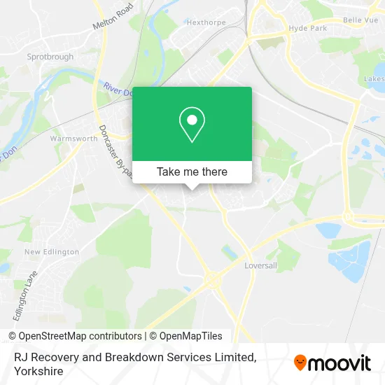 RJ Recovery and Breakdown Services Limited map