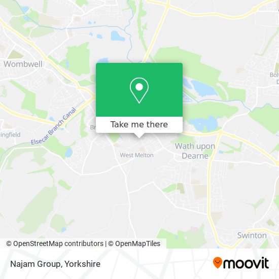 Najam Group map