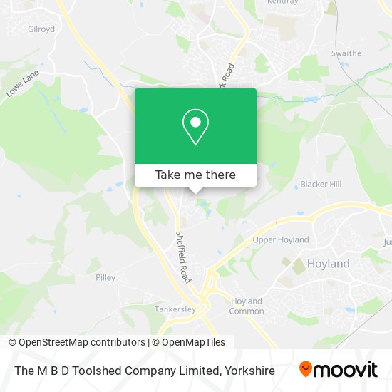 The M B D Toolshed Company Limited map