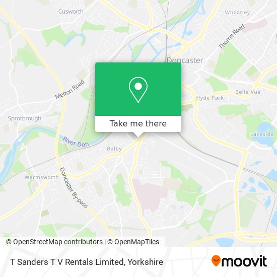T Sanders T V Rentals Limited map