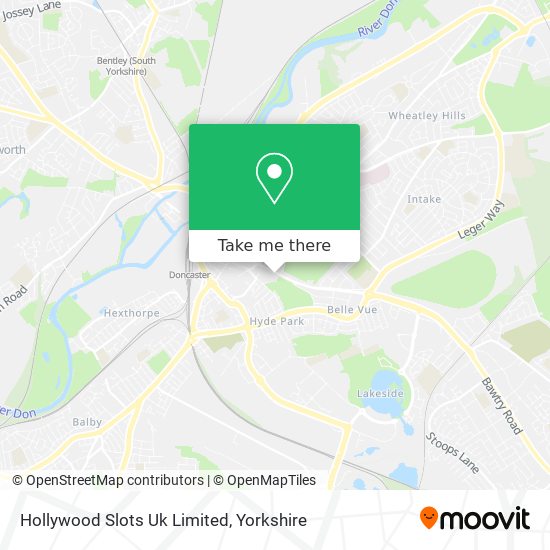 Hollywood Slots Uk Limited map