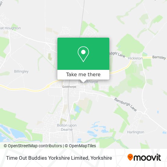 Time Out Buddies Yorkshire Limited map