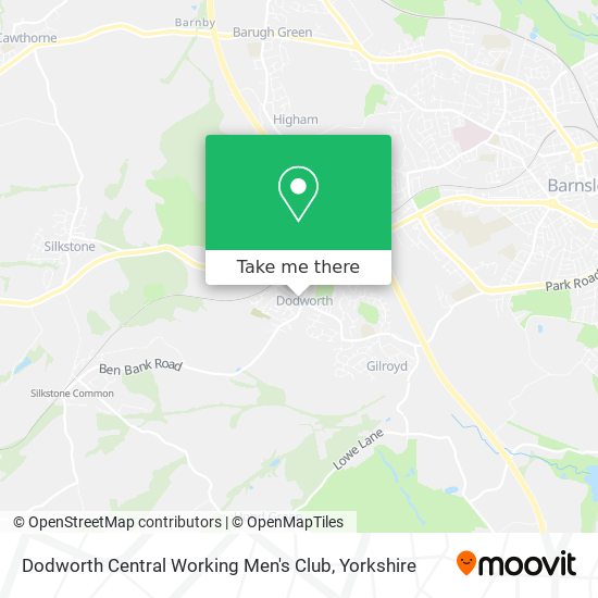 Dodworth Central Working Men's Club map