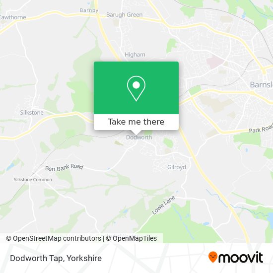 Dodworth Tap map