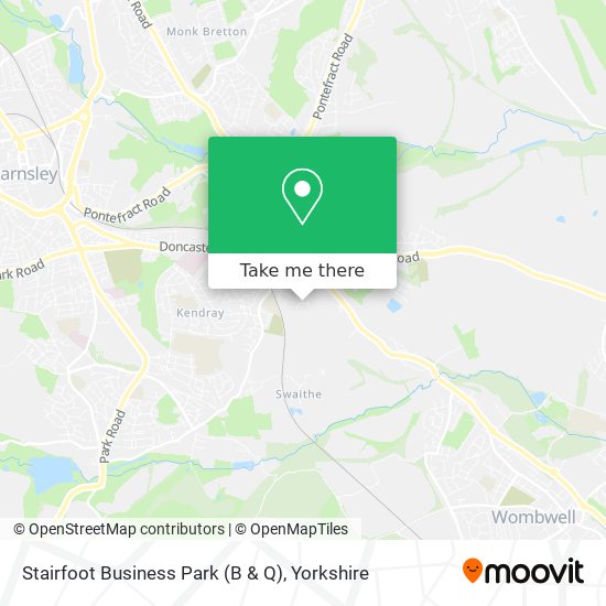 Stairfoot Business Park (B & Q) map