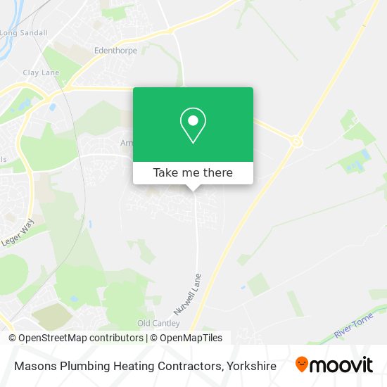 Masons Plumbing Heating Contractors map