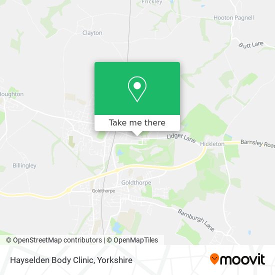 Hayselden Body Clinic map