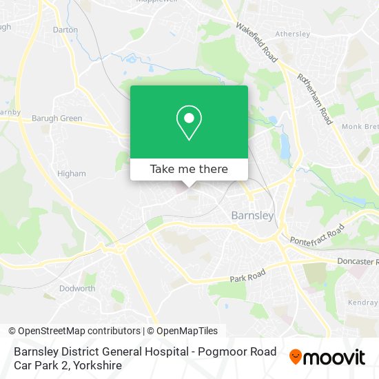 Barnsley District General Hospital - Pogmoor Road Car Park 2 map