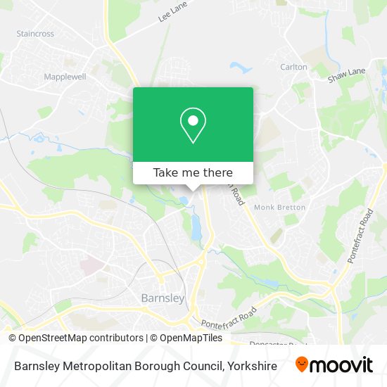 Barnsley Metropolitan Borough Council map