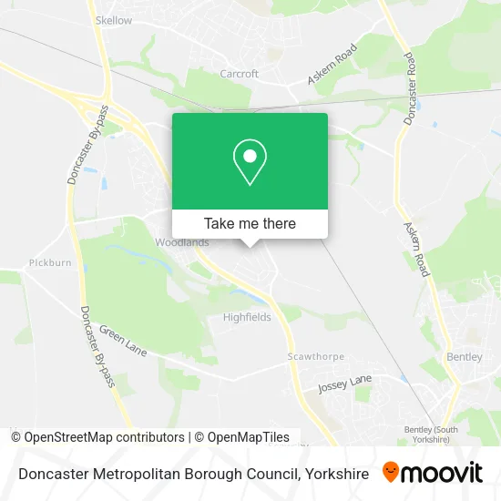 Doncaster Metropolitan Borough Council map