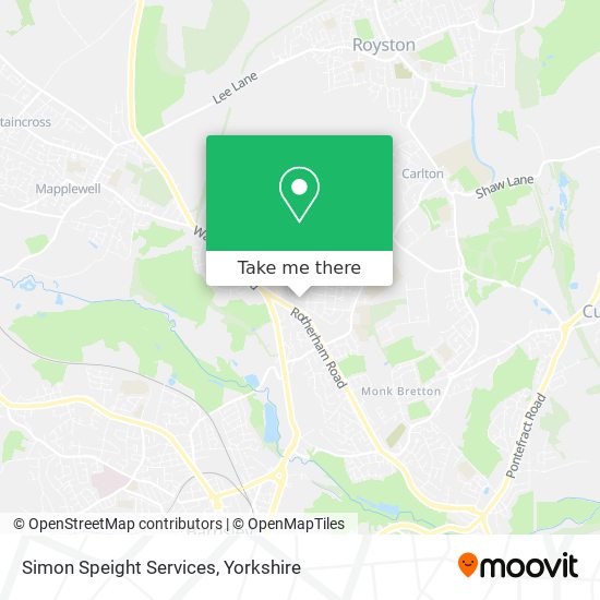 Simon Speight Services map