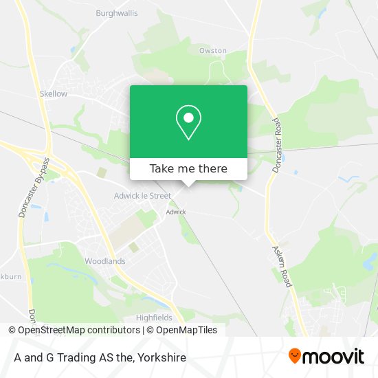 A and G Trading AS the map