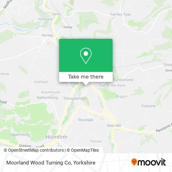 Moorland Wood Turning Co map