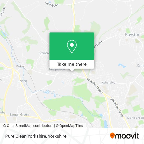 Pure Clean Yorkshire map