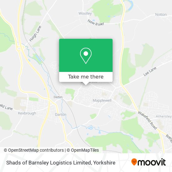 Shads of Barnsley Logistics Limited map