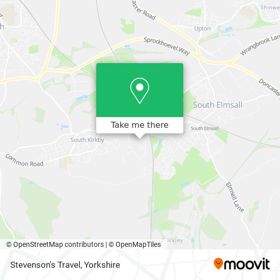 Stevenson's Travel map
