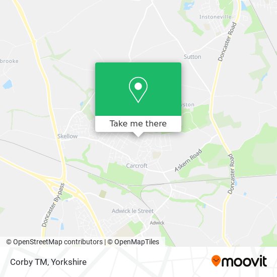 Corby TM map