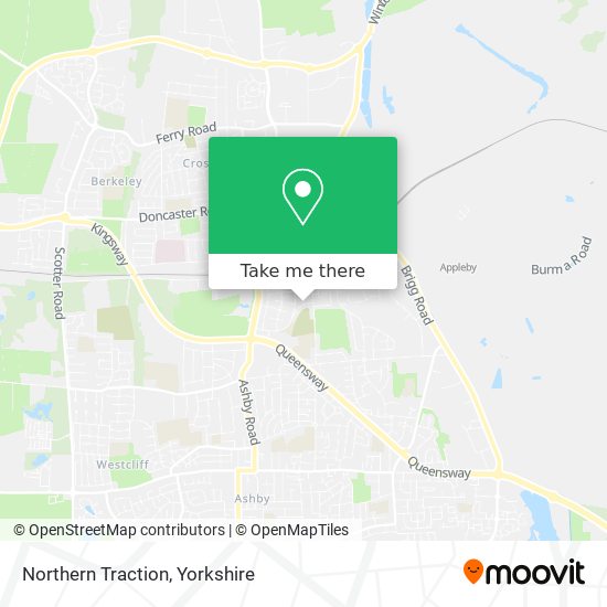 Northern Traction map