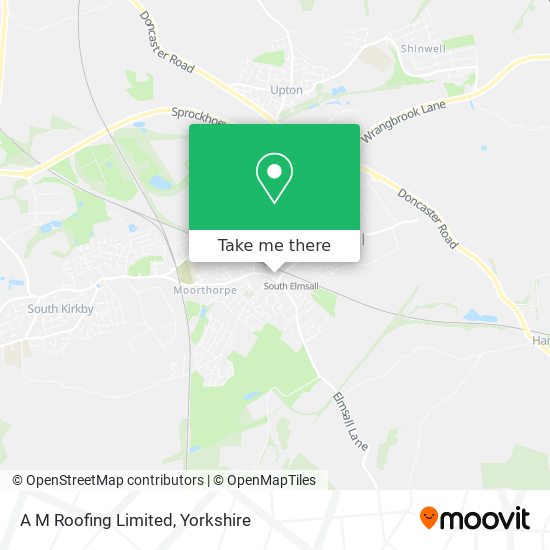 A M Roofing Limited map