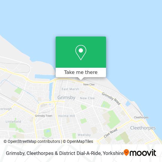 Grimsby, Cleethorpes & District Dial-A-Ride map