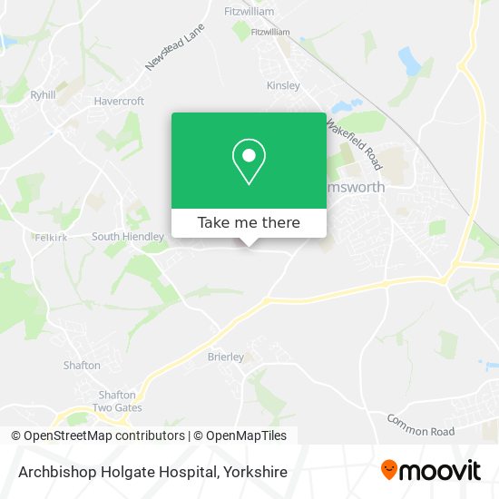 Archbishop Holgate Hospital map