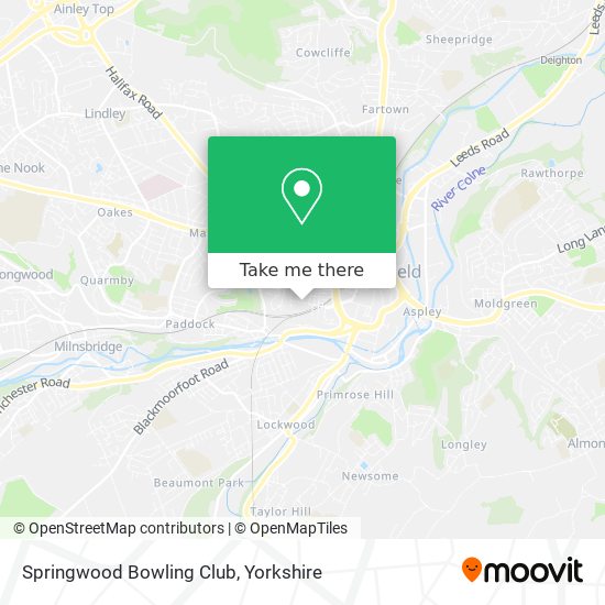 Springwood Bowling Club map