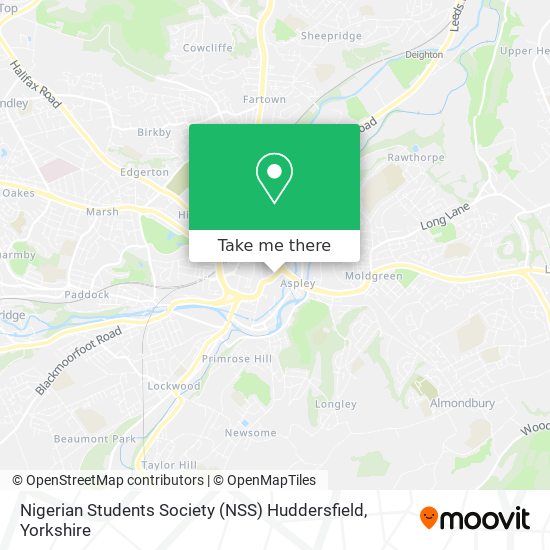 Nigerian Students Society (NSS) Huddersfield map