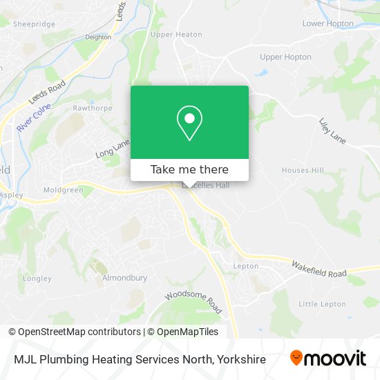 MJL Plumbing Heating Services North map