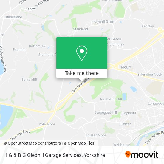 I G & B G Gledhill Garage Services map