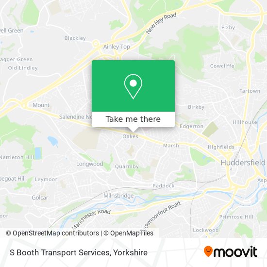 S Booth Transport Services map