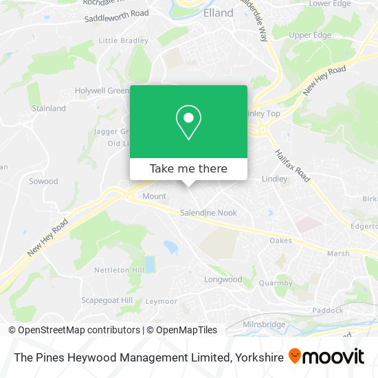 The Pines Heywood Management Limited map