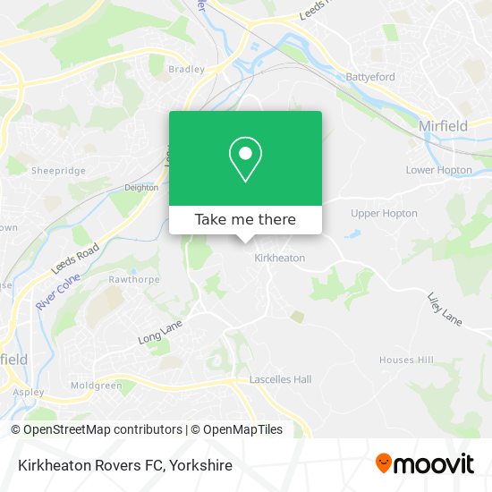 Kirkheaton Rovers FC map