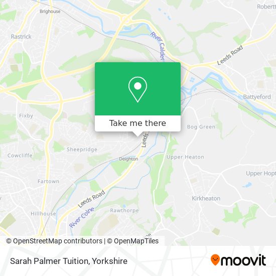 Sarah Palmer Tuition map