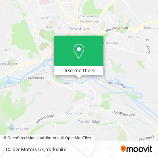 Calder Motors Uk map