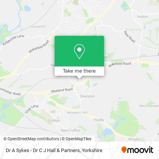 Dr A Sykes - Dr C J Hall & Partners map