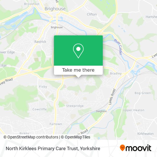 North Kirklees Primary Care Trust map