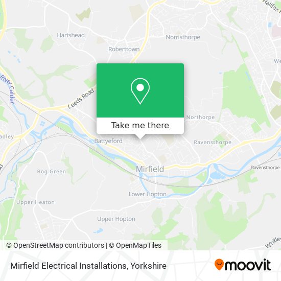 Mirfield Electrical Installations map