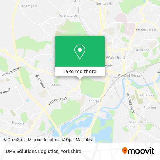 UPS Solutions Logistics map