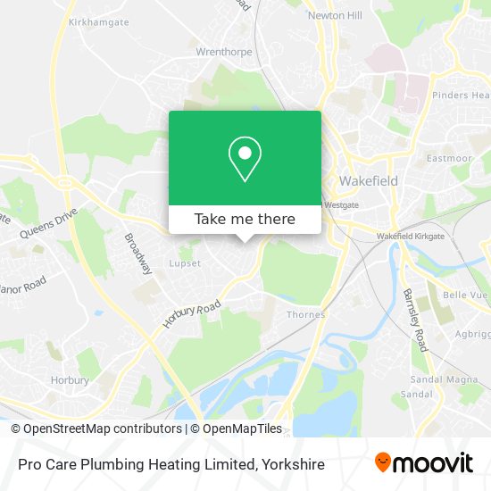 Pro Care Plumbing Heating Limited map