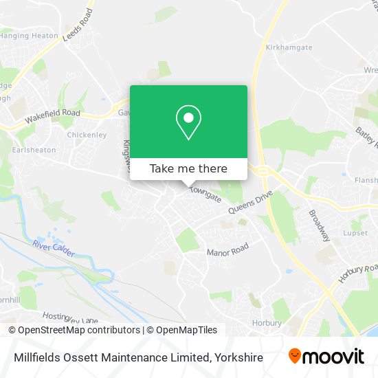 How to get to Millfields Ossett Maintenance Limited in Wakefield by Bus?