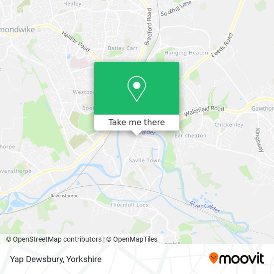 Yap Dewsbury map